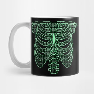 halloween skeleton ribs Mug